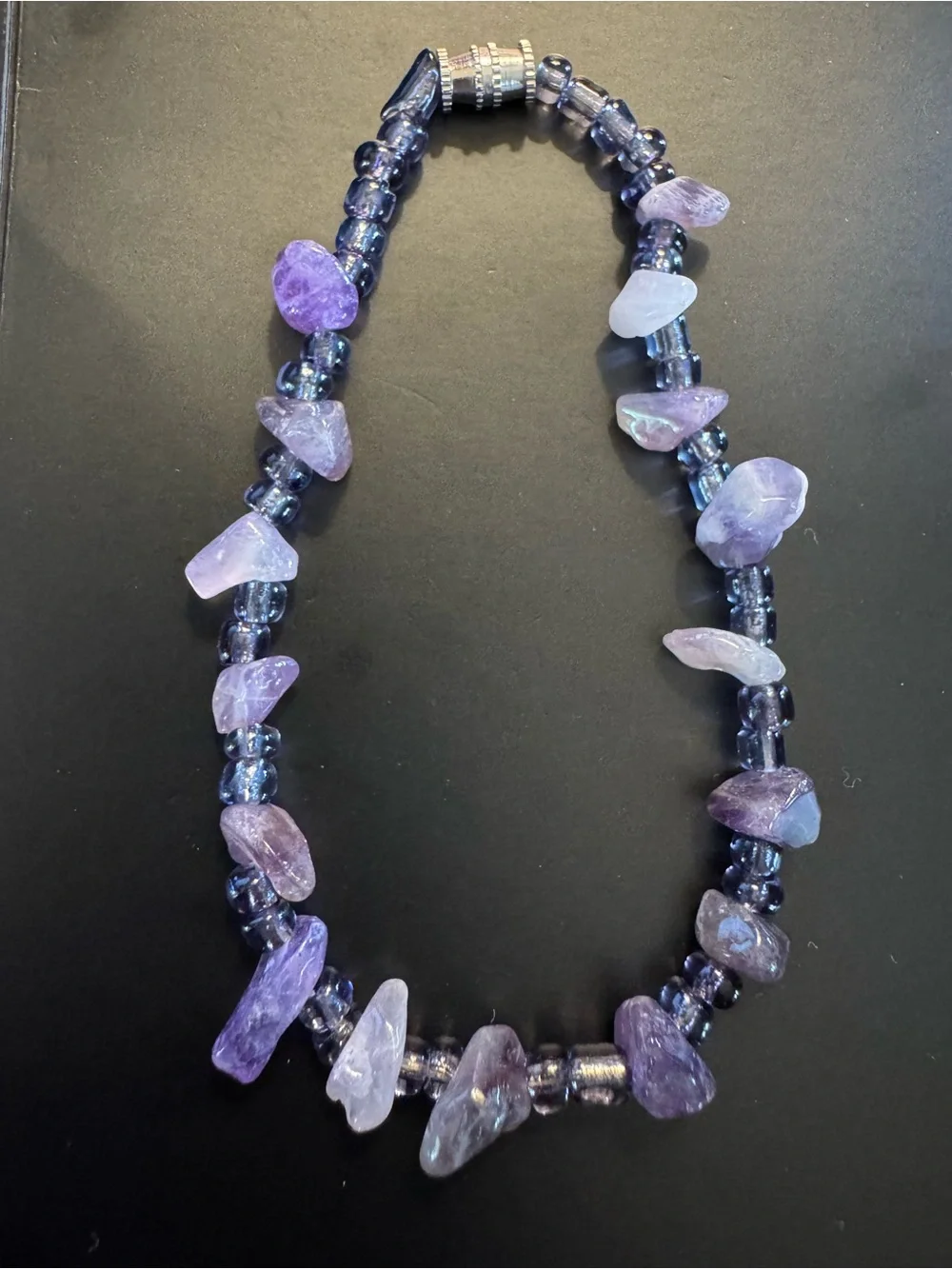 Lavender Jade Chip Bracelet